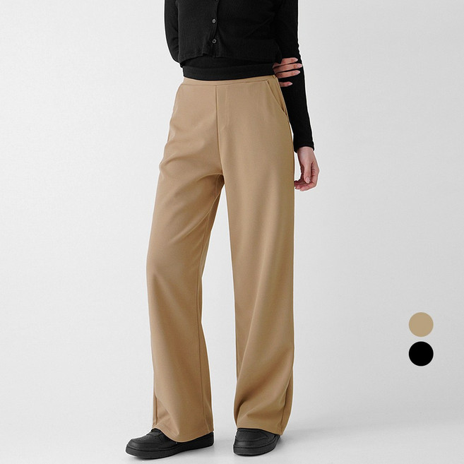 Cotton Closet女款短/長長度高腰彈性鬆緊休閒褲