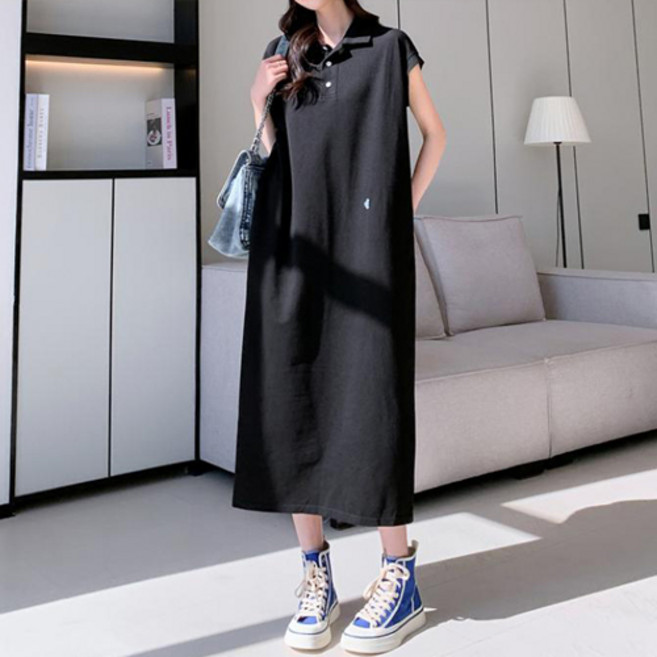 레몬소울 그라브 카라 반팔 원피스 빅사이즈 포함