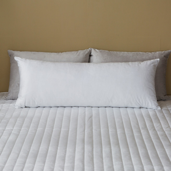 아임리빙 보들보들 극세사 카라멜 대쿠션 커버, 화이트