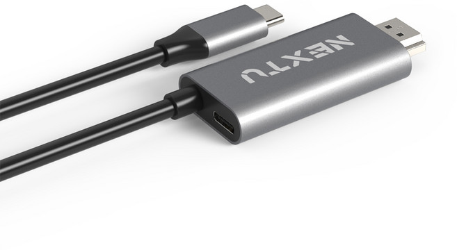 넥스트유 USB C타입 to HDMI2.0 + PD 미러링 케이블 NEXT-2247CHPD 1.8m, 1개