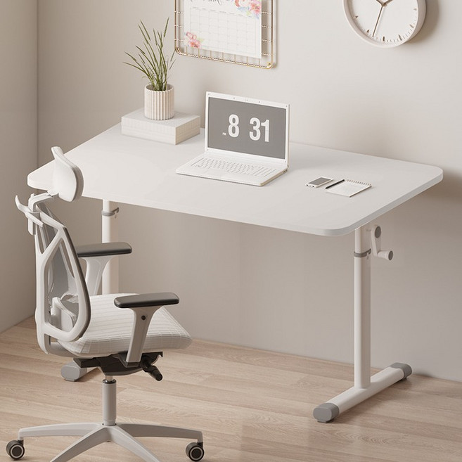 오브민 LPM 1200 높이조절 사무용 모션데스크 책상, 화이트, 2인용