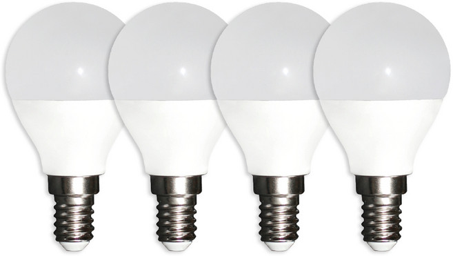 루미앤 에코빔 LED 미니크립톤 미니 꼬마 전구 램프 E14 4W, 전구색, 4개