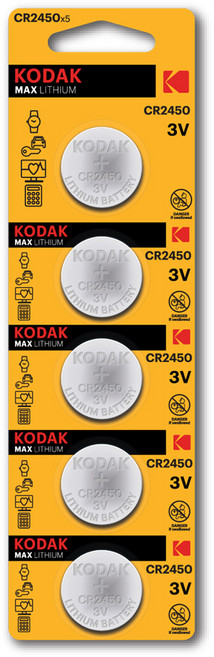 코닥 MAX 3V 리튬 코인건전지 CR2450, 1개입, 5개