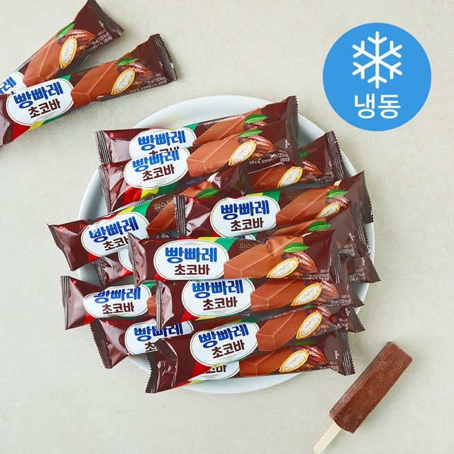 롯데웰푸드 빵빠레 초코바 (냉동), 40개, 1개입, 75ml