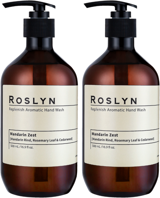 로즐린 아로마틱 핸드워시 만다린제스트, 500ml, 2개