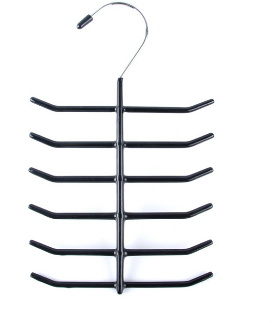 코디스 논슬립 코팅 넥타이 걸이, 검정, 2개