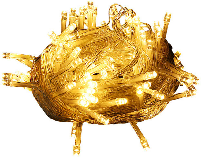 더깔끔 led 크리스마스 인테리어 지네전구 40구 6m + USB, 따뜻한 색, 1개