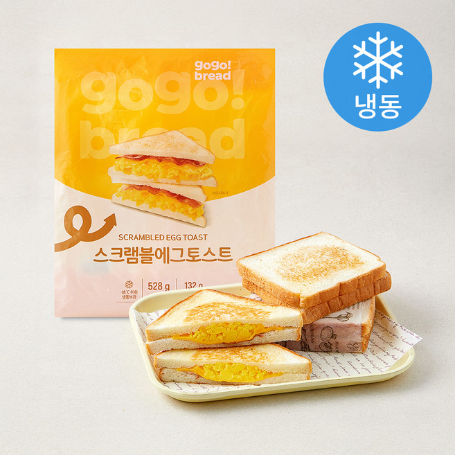 고고브레드 스크램블에그토스트 (냉동), 132g, 1개, 4개입