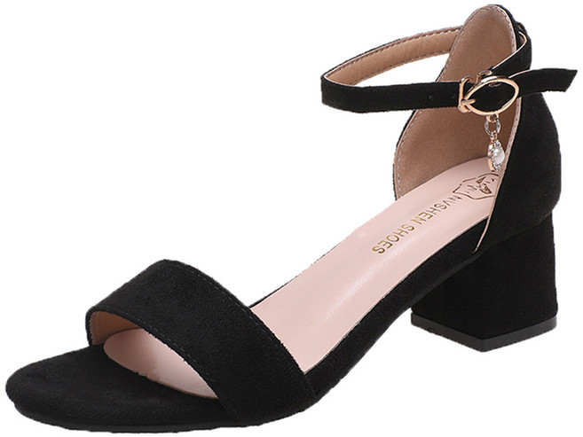 엘쏘 여성용 슬링백 미들힐 5cm