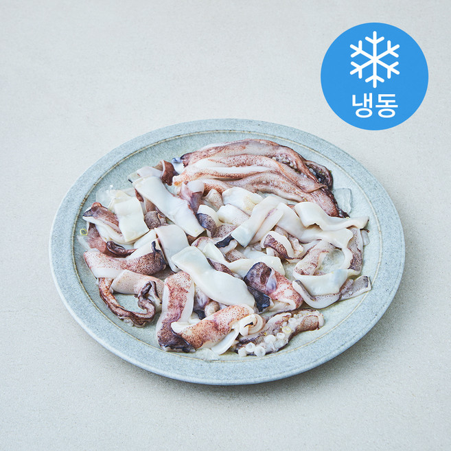 일품 간편한 국산 슬라이스 오징어 (냉동), 1개, 500g