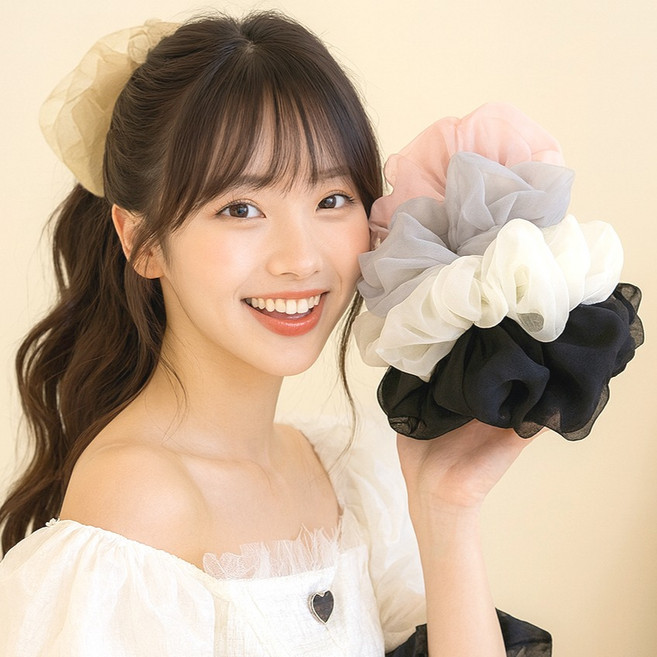 링하나 SR4 플로라 쉬폰 곱창밴드 5p