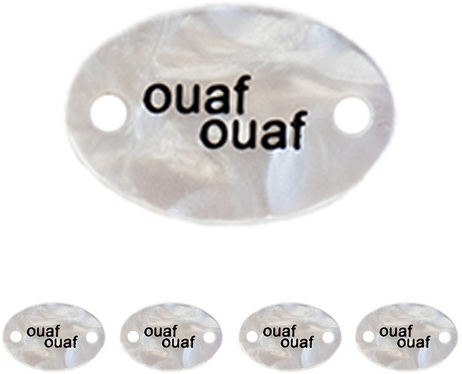 yarna OUAF 자개 라벨, 혼합색상, 5개