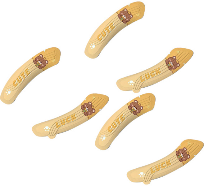 블럭마트 욕실 붙이는 사계절 변기시트, 오렌지, 3개