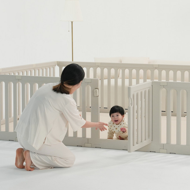 롤베이비 튼튼 베이비룸 안전문, 밀크그레이