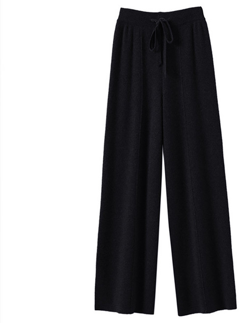 마켓에이 여성용 소이 니트 와이드 팬츠