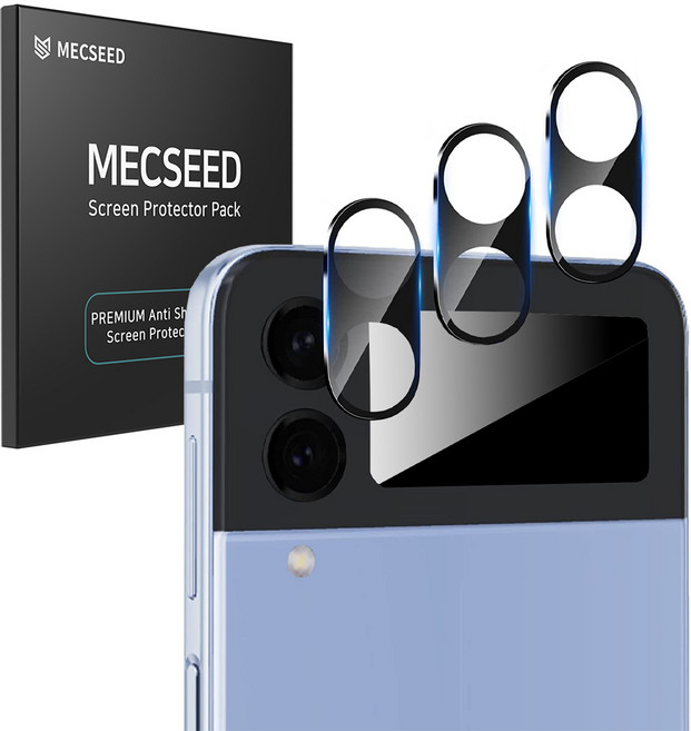 MECSEED 3CX 프리미엄 빛번짐방지 풀커버 강화유리 휴대폰 카메라 렌즈 액정보호필름 3p 세트, 1세트