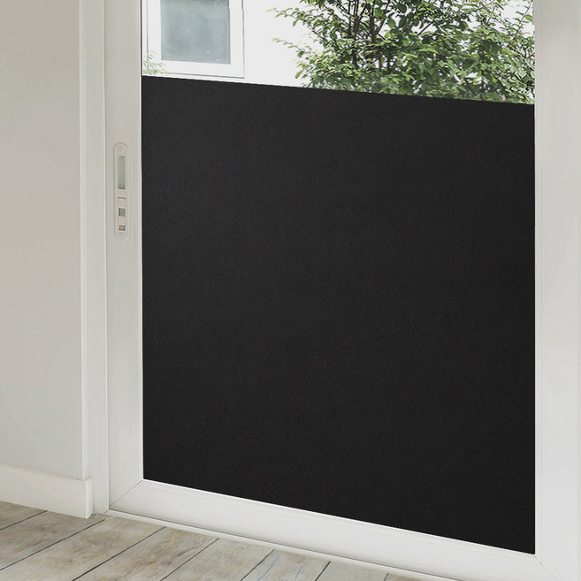 지엔홈 무점착 암막시트지, 블랙토파즈