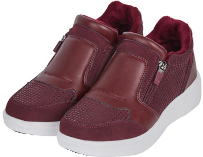 에스디펠레 여성용 천연 소가죽 퍼 스니커즈