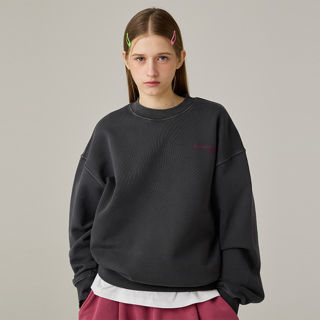 어반에이지 CONTROL TOWER 피그먼트 오버 맨투맨