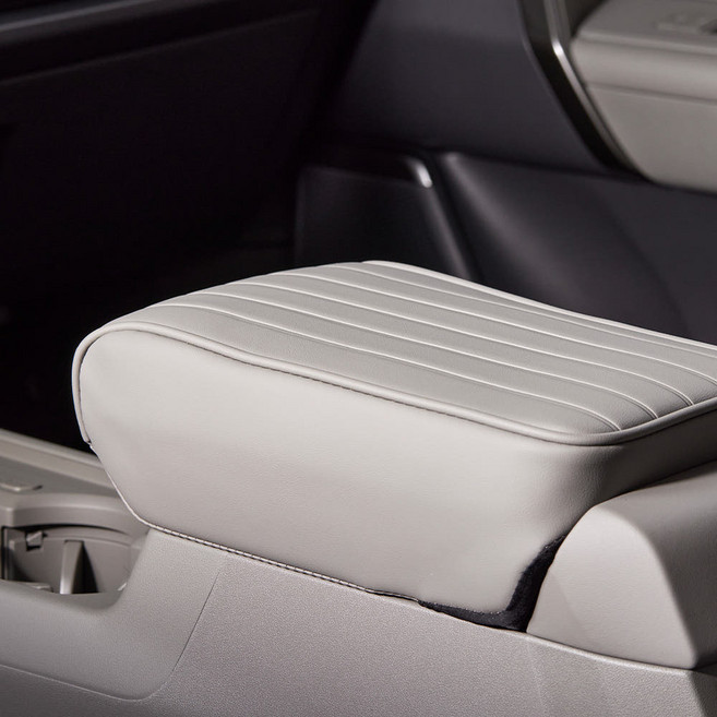 메이튼 기아 디올뉴 셀토스 SP3 전용 가죽 콘솔 메모리폼 팔걸이쿠션, 1개, 미스티그레이