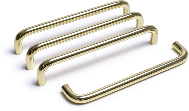 손잡이세상 10파이 베이직 가구손잡이 2구 골드 P160, 4개