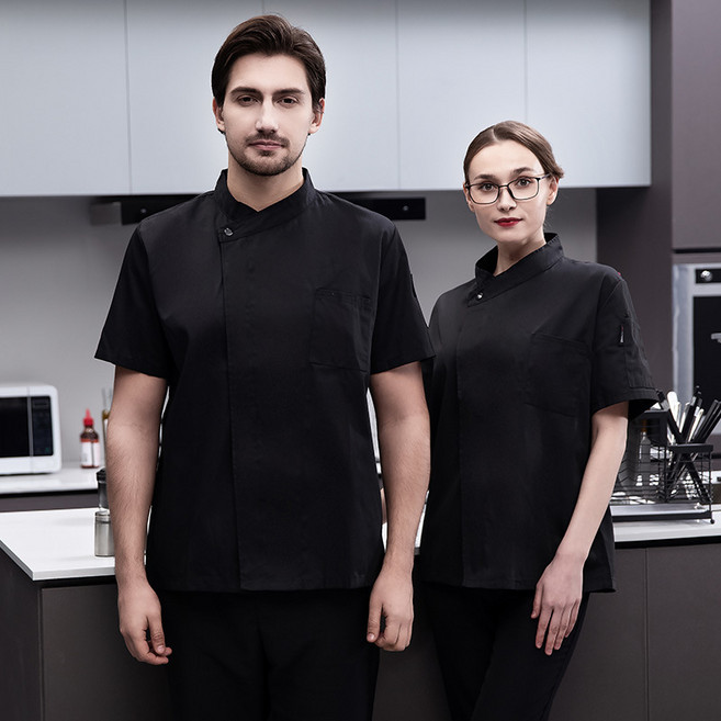 PEONIST 男女通用素色飯店餐廳廚師服上衣