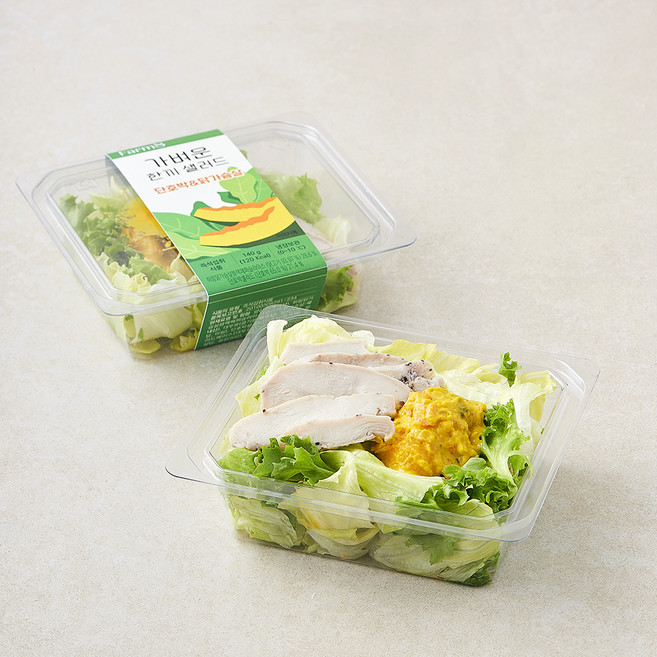 팜에이트 가벼운 한끼 샐러드 단호박 & 닭가슴살, 140g, 2개