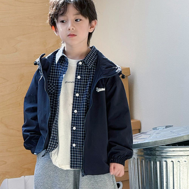 하라로이 간절기 후드 바람막이 자켓