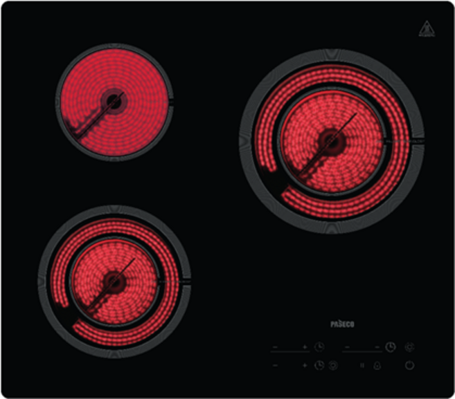 파세코 전기레인지 하이라이트 3구 1722002100, 고객직접설치, PEC-BHL3671C