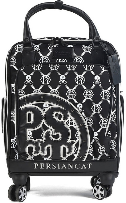 페르시안캣 헥사 뉴로고 휠 보스턴백, 블랙