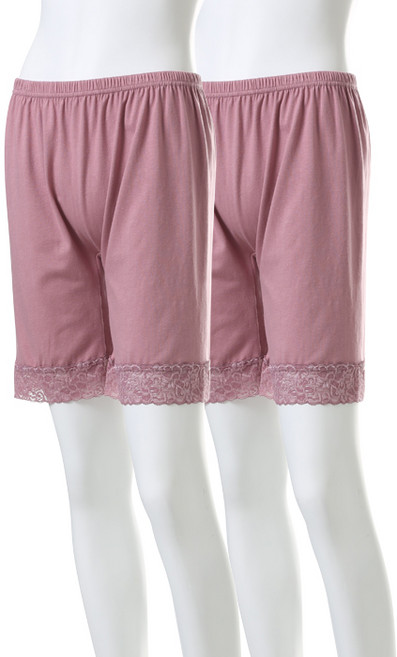 캐리루시 5부 레이스 면스판 속바지 2p