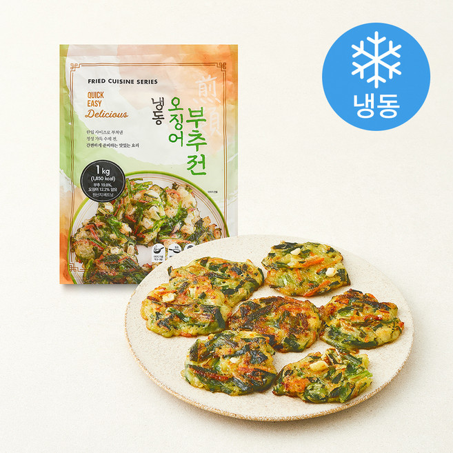 글로벌냉동식품 베트남산 오징어부추전 (냉동), 1kg, 1개