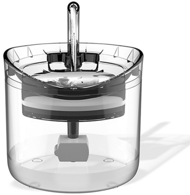 링펫 스마트 투명 반려동물 정수기 1.5L, 1개