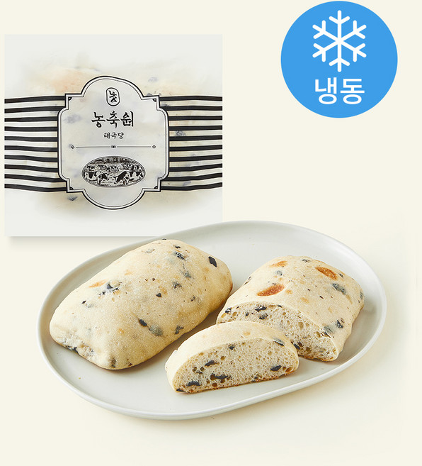 태극당 농축원 올리브 치아바타 2개입 (냉동), 300g, 1개
