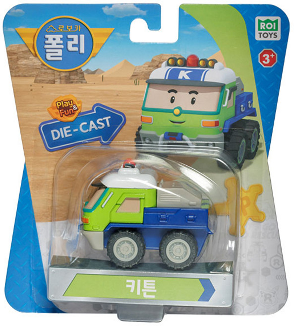 로보카폴리 로이토이즈 다이캐스팅 키튼 작동완구, 혼합색상, 1개