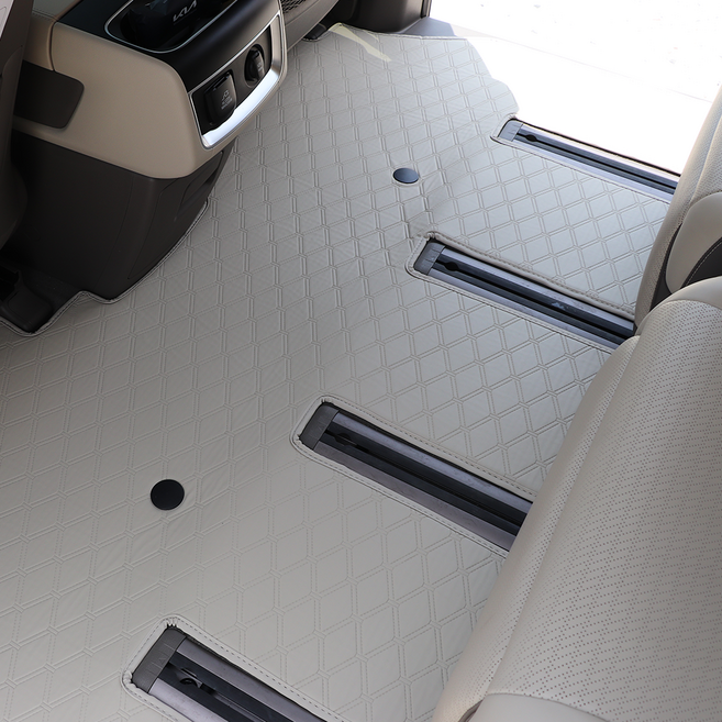 차팡 모노륨 바닥매트, 코튼베이지, 기아 4세대 카니발 KA4 페이스리프트 호환 7인승