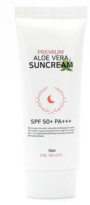 DRMOON 프리미엄 알로에베라 선크림 SPF50+ PA+++, 70ml, 1개