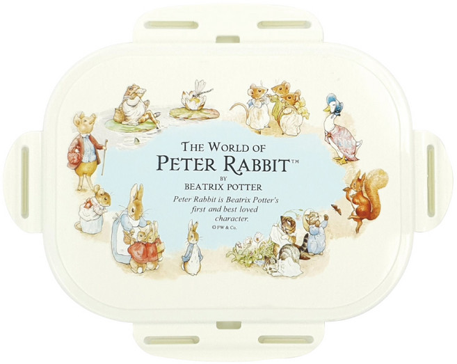 피터래빗 도시락 전용 밀폐형 실리콘 고무패킹 뚜껑 일반 잠금형, 1개, 화이트