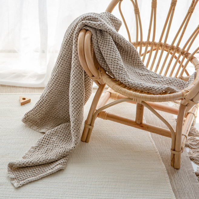 유트러스 모달 와플 홑이불, 베이지