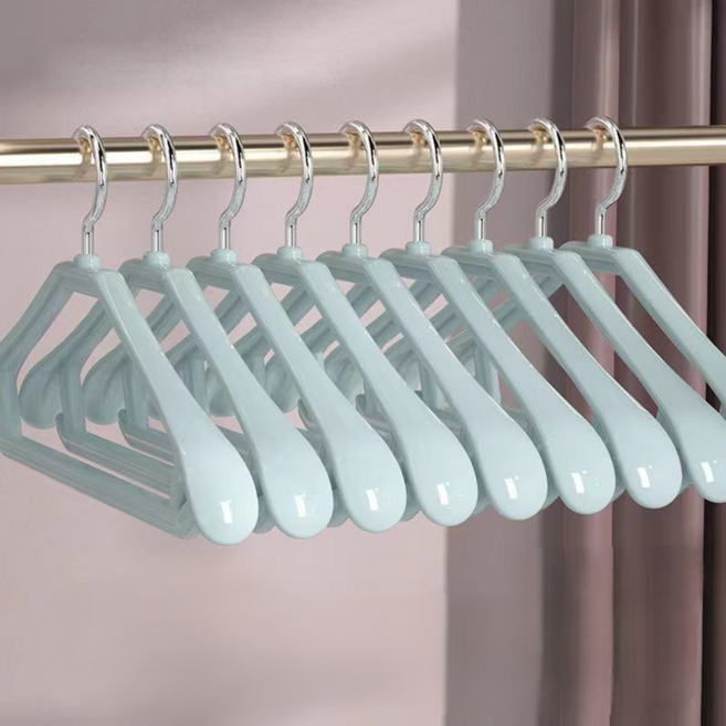 씨앤유 일반 코트 정장 호텔 와이드숄더 옷걸이, 파스텔 스카이, 10개