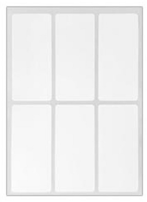 Bluemato PP方形標籤貼紙2, E, 10入, 5個