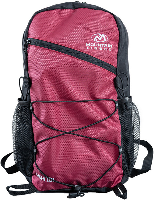 LIBERO Le 後揹包 小型 輕量 後揹包 登山包 18L, 酒紅色