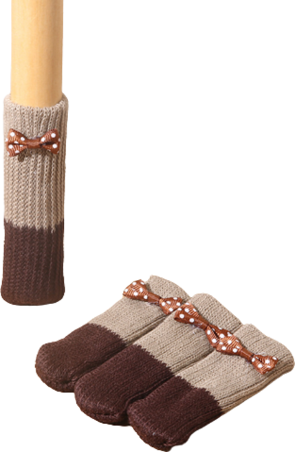 고민고밍 더블레이어 소음방지 커버 4p, 베이지 + 브라운, 1개