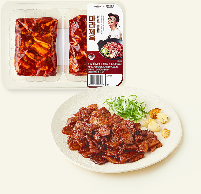 셰프초이스 현상욱셰프 마라 제육 2개입, 1개, 600g