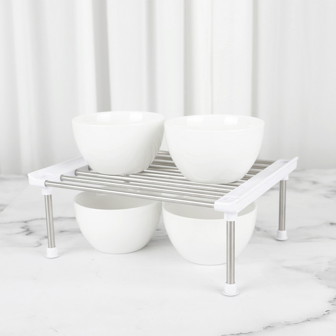 로긴 모노 스텐 접시 정리대, 화이트, 1개