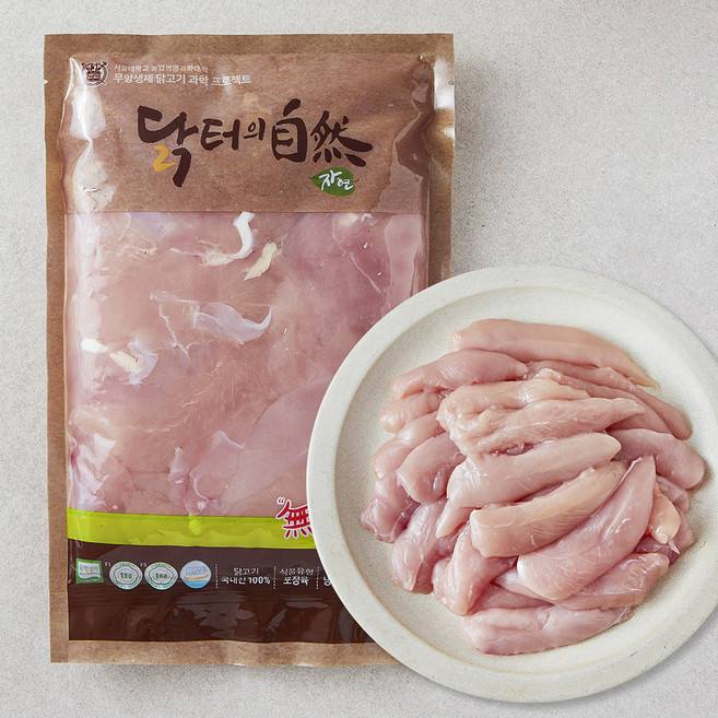 마니커 닭터의자연 무항생제 인증 1등급 닭안심, 1kg, 1개
