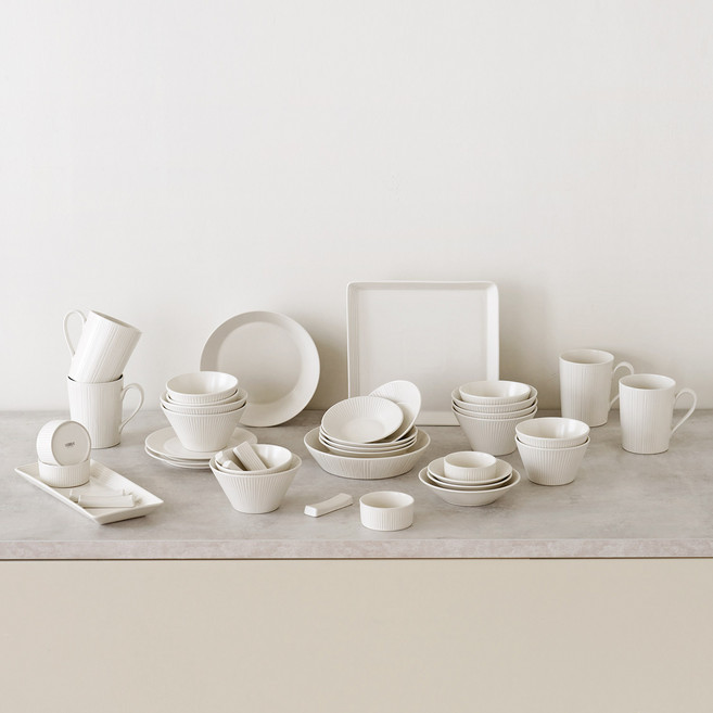 르난세 휘게 6인 식기세트 40p, 크림, 11종, 1세트