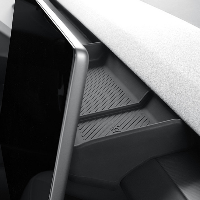 마켓에이 차량용 모니터 수납 트레이, 그레이, 테슬라