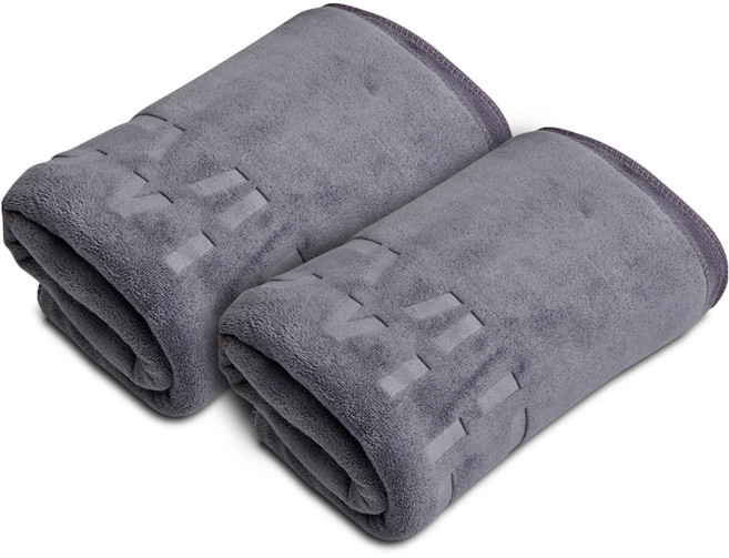 차싹 초극세사 차량용 세차타월 특대형 60x160cm, 그레이, 2개