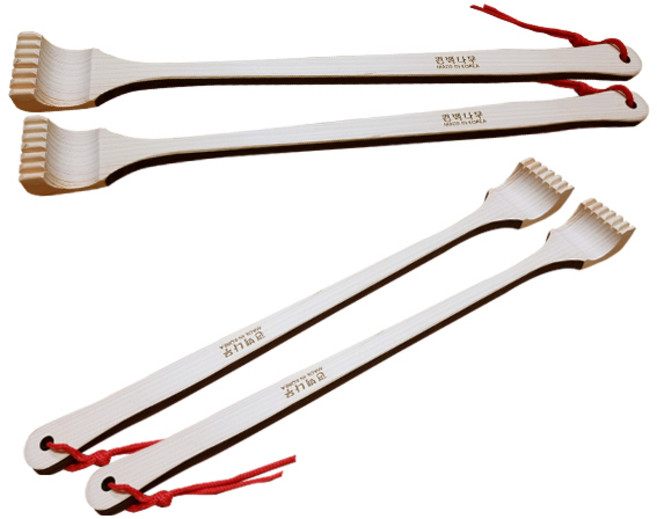 친환경편백아트 프리미엄 편백 효자손, 혼합색상, 4개